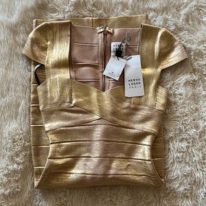 COPY - Golden bandage dress